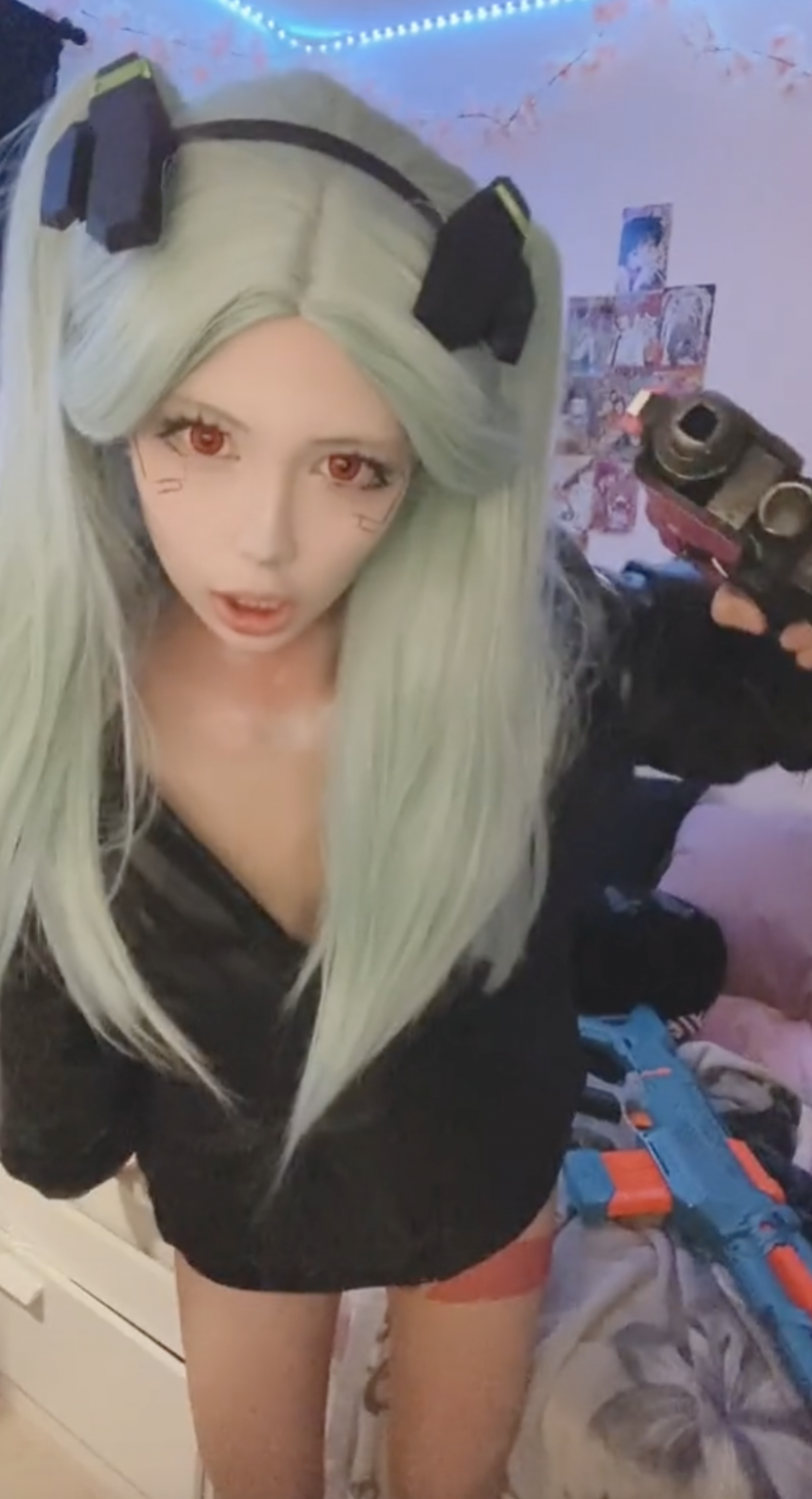 Rebecca Cyberpunk Asian Tiktok Slut Cosplay #6SNmVkvW